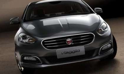 The front end of the new Fiat Viaggio
