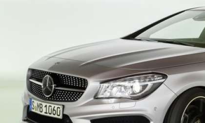 The front end of the Mercedes Benz CLA