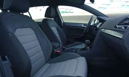 The interior of the 2014 Volkswagen Golf R-Line