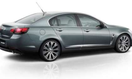 The new Holden VF Commodore fron the side