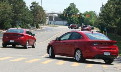 Two new 2013 Dodge Dart Rallye sedans head out for Ohio