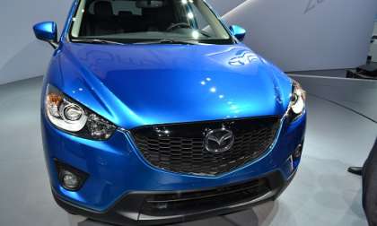 The front end of the new 2013 Mazda CX-5