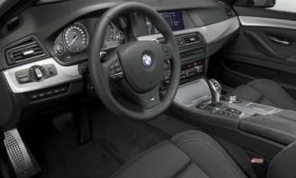 The interior of the BMW M550d xDrive sedan and  M550d xDrive touring