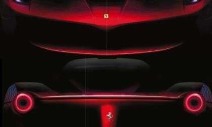 The front and rear end teasers of the Ferrari F150 Project
