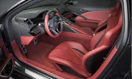 The interior of the 2013 Acura NSX Concept