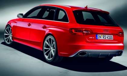 The rear of the new 2013 Audi RS4 Avant