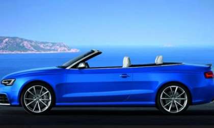 The 2013 Audi RS5 Cabrio from the side