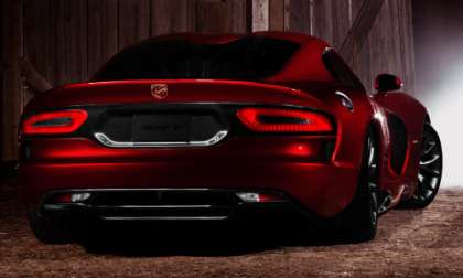 The back end of the 2013 SRT Viper GTS