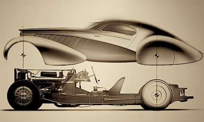 To body or to body a Bugatti Type 64