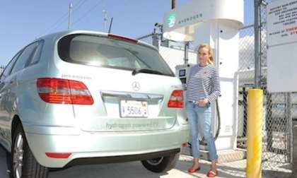 Diane Kruger with Mercedes-Benz F-CELL