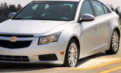 Chevy Cruze vs. the designer potholes at the General Motors Proving Grounds
