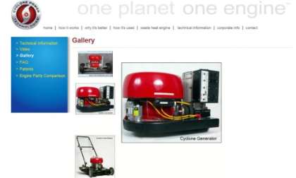 Showing product diversity at www.CyclonePower.com