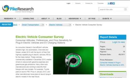 EV Survey available at Pike Research