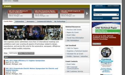 SAE International website features the 2012 SAE World Congress this week