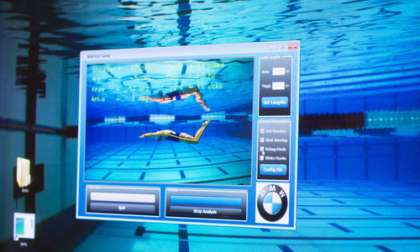 The pool image from BMW's Motion Capture software. Photo courtesy of BMW. 