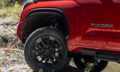 2023 Toyota Tundra CrewMax Supersonic Red TRD wheels