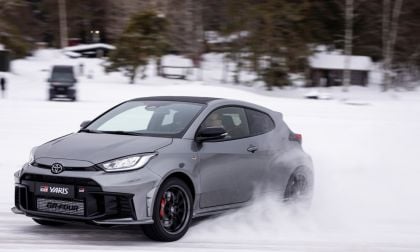 Toyota GR Yaris conquering snow and ice