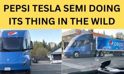Pepsi Tesla Semi Out Doing Its Thing in The Wild