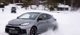 Toyota GR Yaris conquering snow and ice