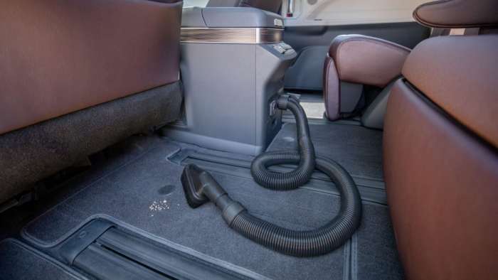 Built-in vacuum in 2021 Toyota Sienna Platinum