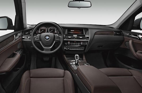 2017 BMW X3 xdrive cabin