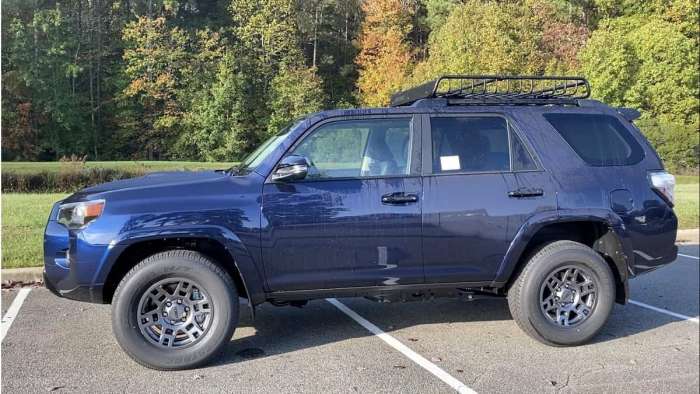 2021 Toyota 4Runner Venture Special Edition Nautical Blue profile view