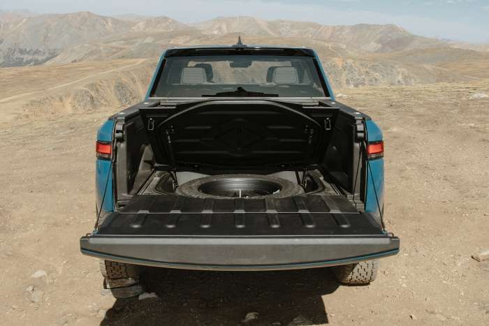 Rivian spare tire image by Rivian media support
