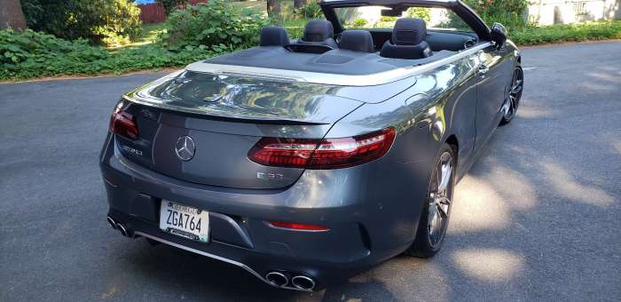 Image of 2022 AMG E53 convertible by John Goreham.