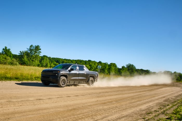 2024 Chevrolet Silverado EV Testing at Milford Proving Grounds