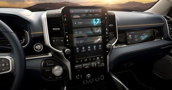 2025 Ram 1500 REV touchscreens