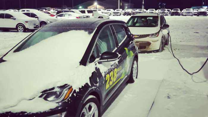 Chevy Bolt EV at dealership