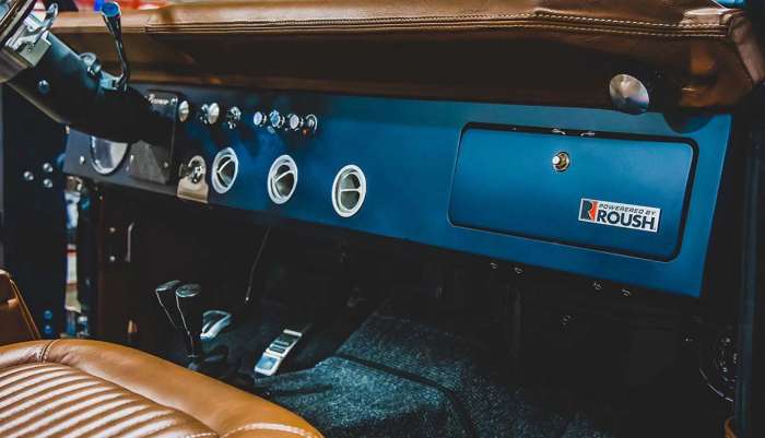 Powered by Roush on dashboard of Gateway Ford Bronco