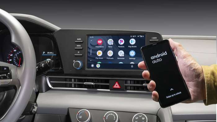 Android Auto image courtesy of Hyundai