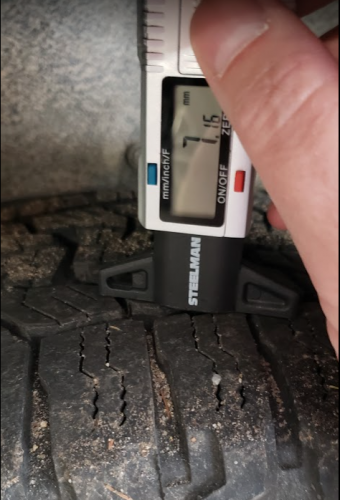 Falken Wildpeak A/T Trail tires tread measurement image by John Goreham