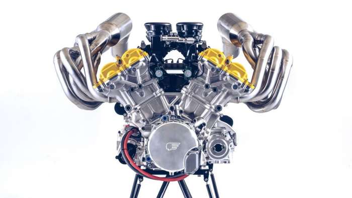 Image showing a front view of the GMA T.33's Cosworth V12