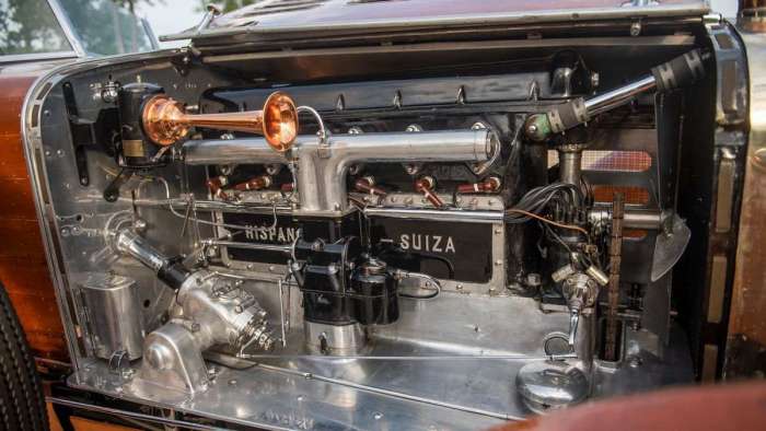 Image showing the engine of the Hispano-Suiza H6C Tulipwood Torpedo
