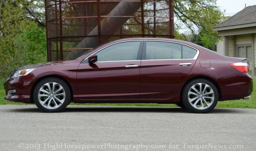 The Honda Accord Sport from the side