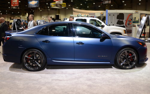 The side profile of the 2013 Chevrolet Malibu Performance ...