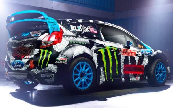 Ken Block S 14 Global Rallycross Ford Fiesta St Adds Some Pixilated Style Torque News