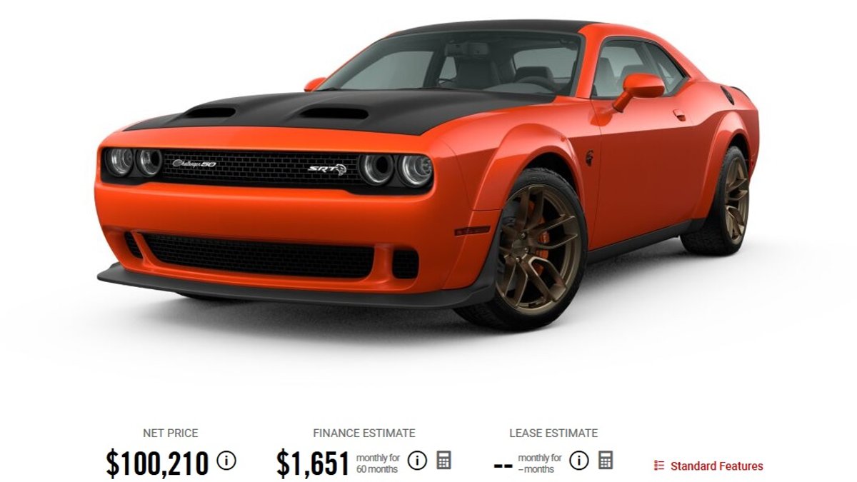 2020 dodge hellcat redeye price