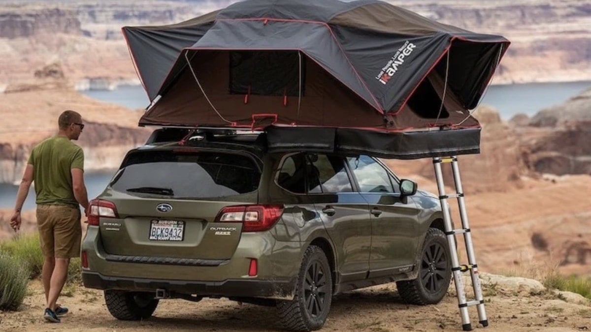 How To Easily Set Up A Roof Top Tent On Your Subaru Crosstrek, Forester, Or Outback | Torque News Best Roof Top Tent For Subaru Crosstrek