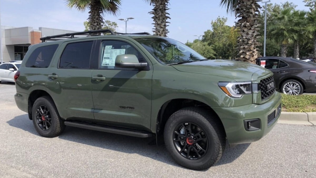 First Look At Army Green 2020 Toyota Sequoia Trd Pro