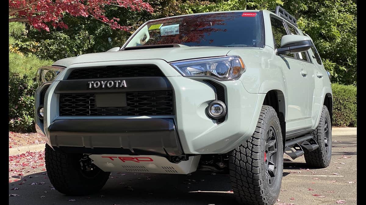 The Most Difficult Toyota To Find 2021 4runner Trd Pro In Lunar Rock