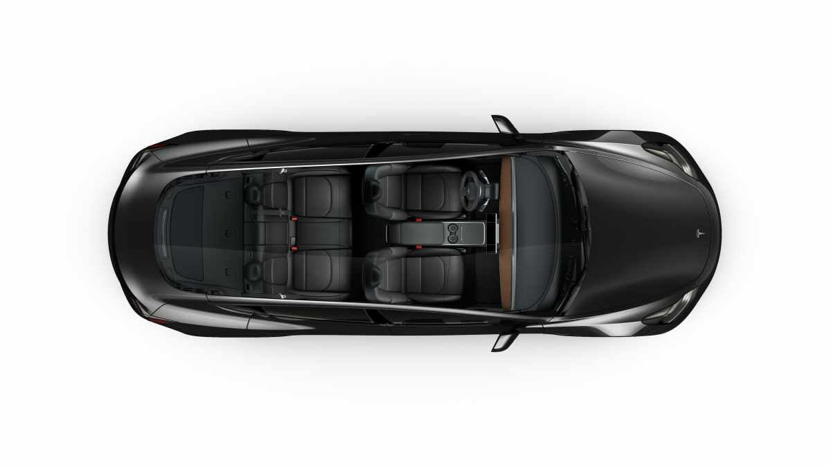 Tesla model 3 top on sale view