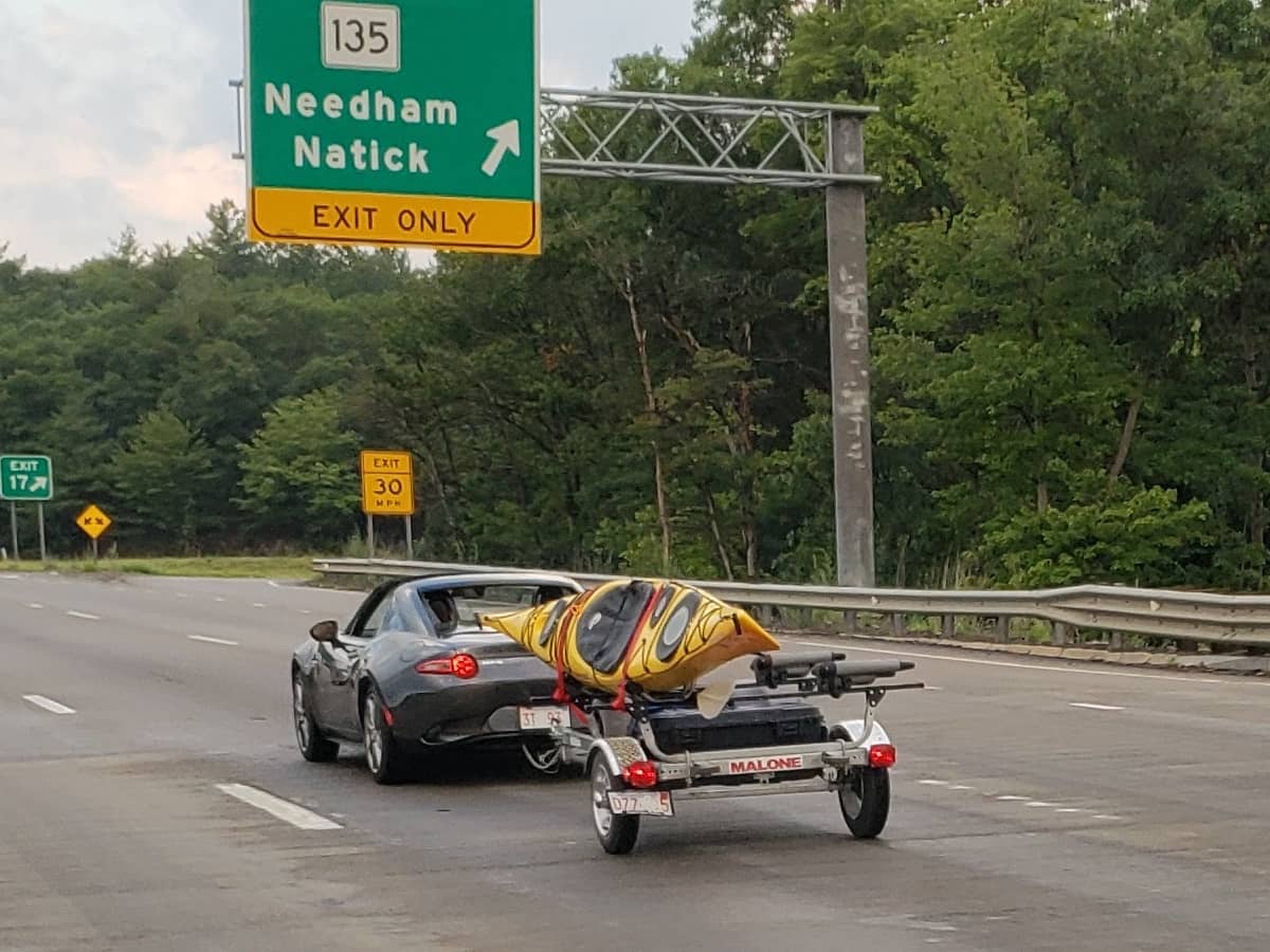 Mazda Miata Towing Advice From The Owner Of This Amazing Kayak Rig
