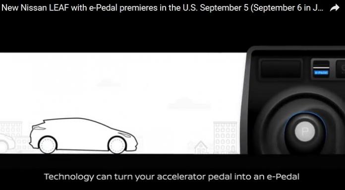 new nissan leaf will have one pedal and here what e pedal can do