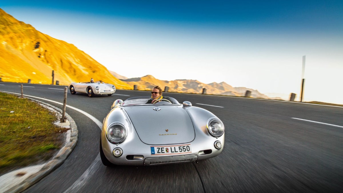 Watch Dr Wolfgang Porsche And His Son Ferdinand Drive 550 Spyders In The Mountains Of Austria Torque News