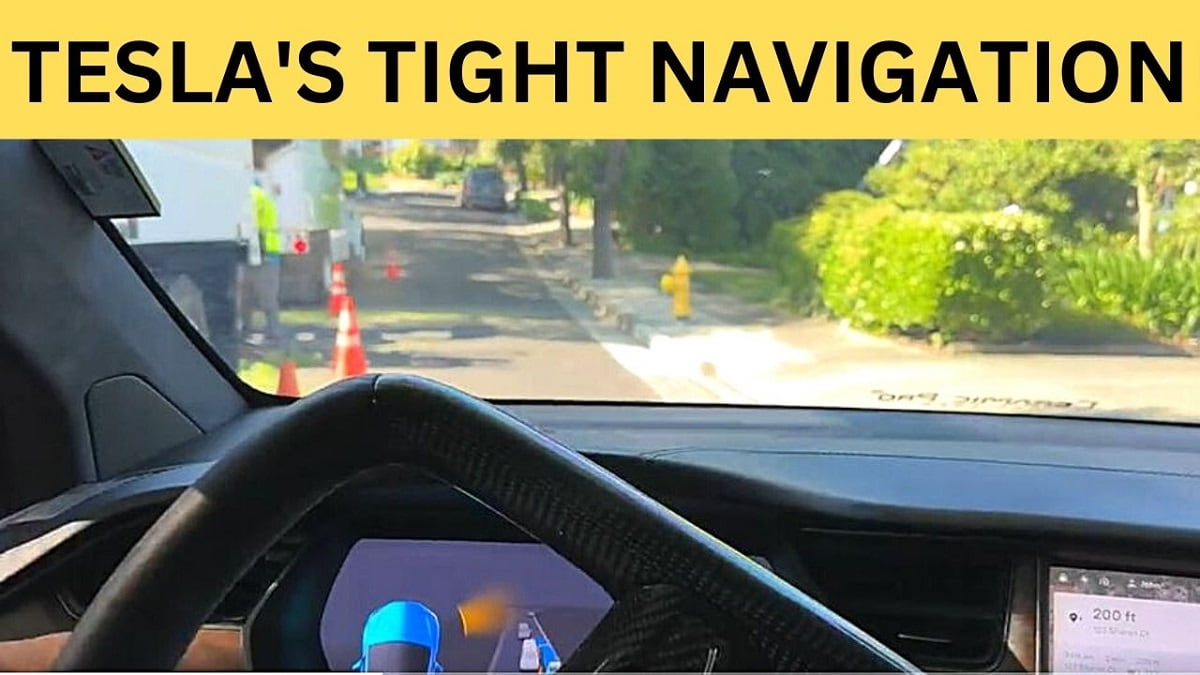 Tesla FSD Beta Demonstrates Incredible Progress in Tight Construction