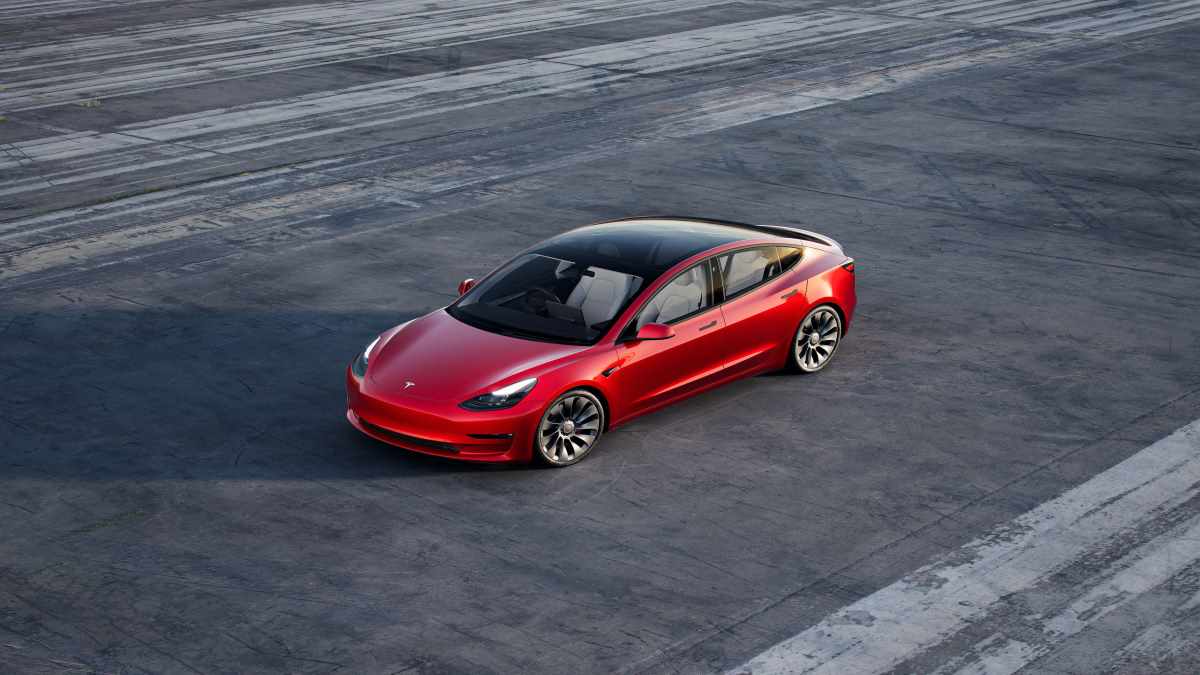 Tesla model 3 long hot sale range battery