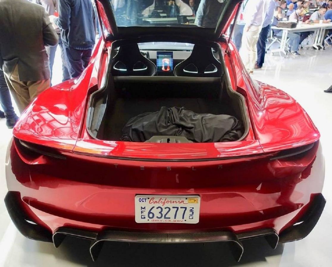 Rare Look At 2 Door Tesla Roadster S Trunk And Interior